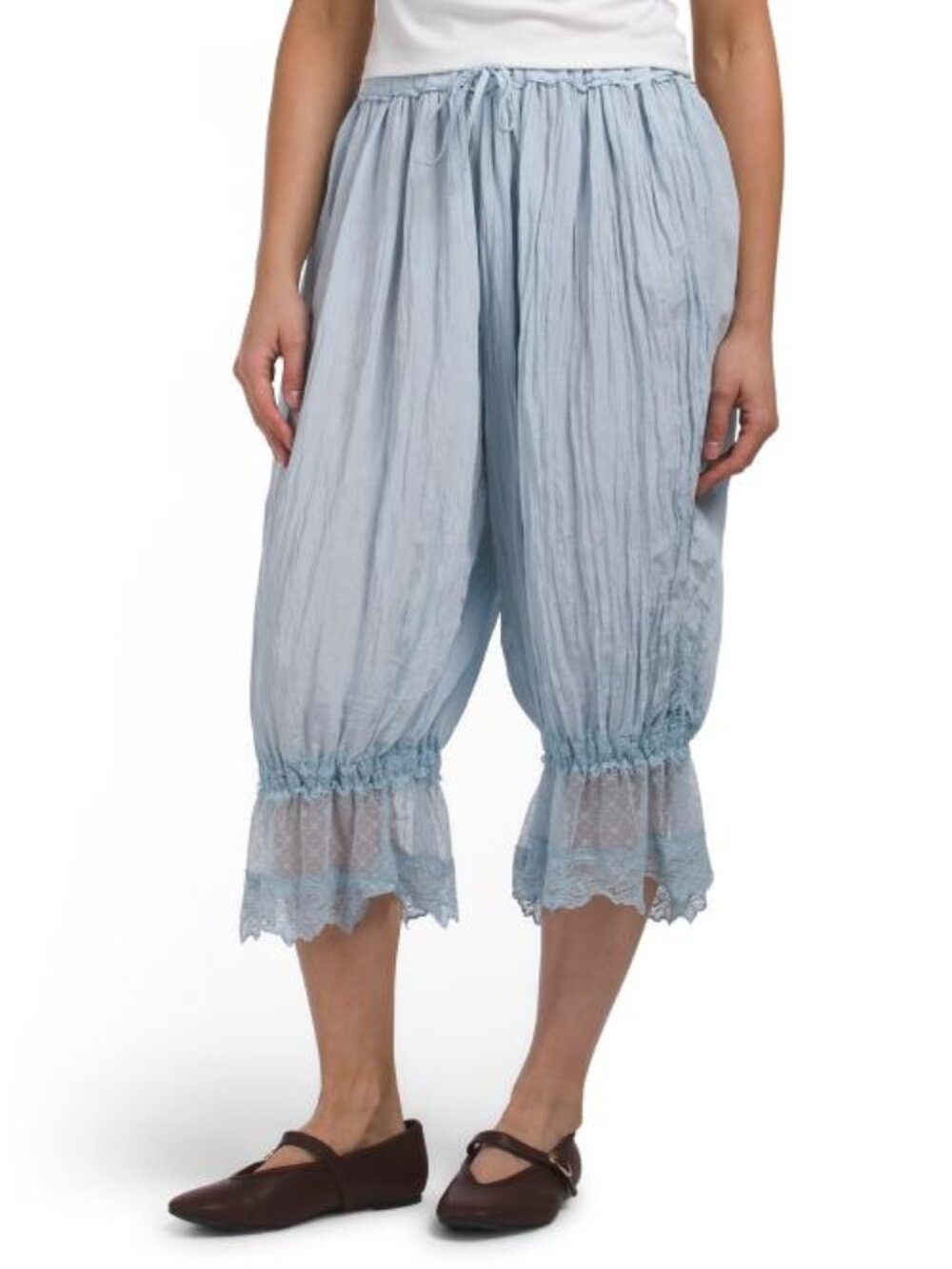 CALI1850 Lace Trim Bloomer Pants